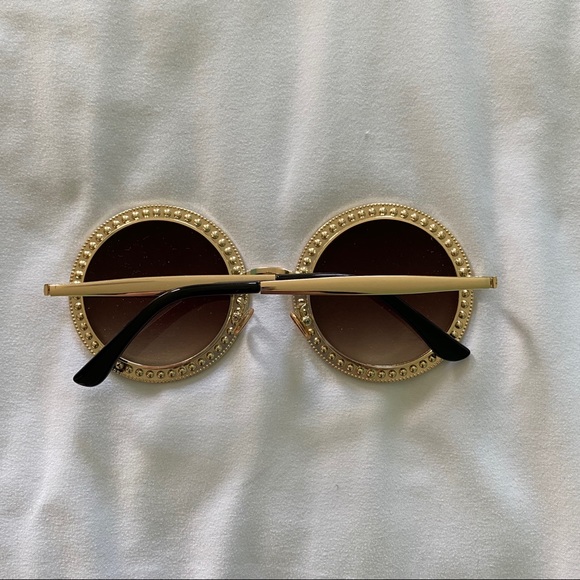 SOJOS Round Oversized Rhinestone Festival Sunglass - Picture 7 of 7